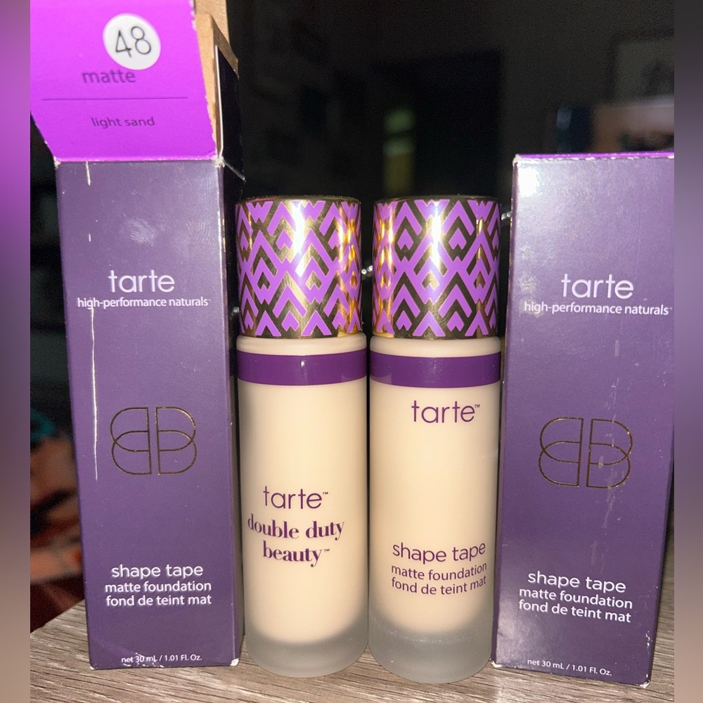 NEW IN BOX - 2 Tarte Shape Tape Matte Foundation bundle (Light Sand)